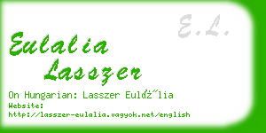 eulalia lasszer business card